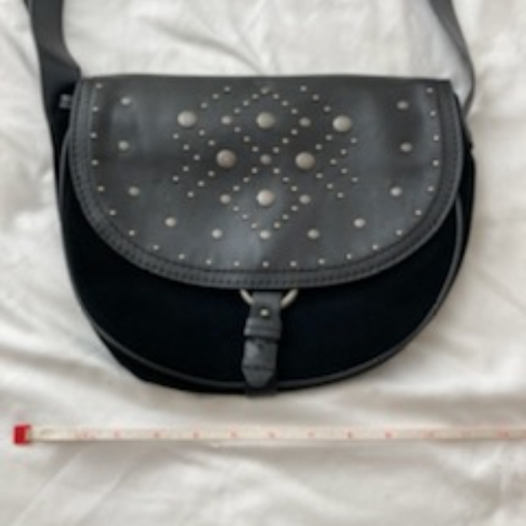 Lucky Brand studded leather and suede bag - Picture 8 of 9